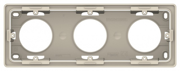 Коробка установочная Systeme Electric Unica New ОУ 3П Бежевая