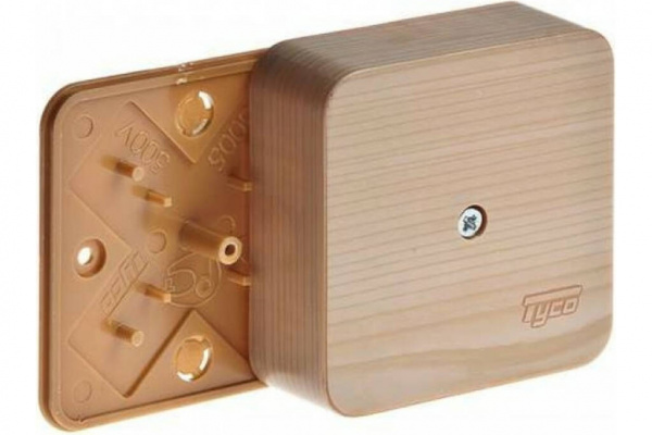 Коробка распределительная Ruvinil ОУ 79x79x32мм Сосна IP40