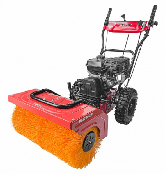 Машина подметально-уборочная бензиновая BRAIT BSS7060W (7л/с 220P/170F, 6F/2R, щетка 35х60см) 74кг