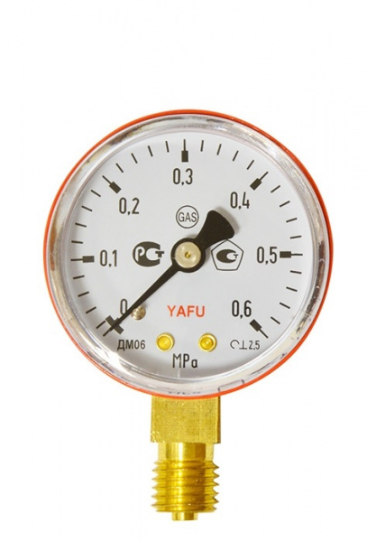 Манометр 0,6Мпа (6 кгс/см2) пропан