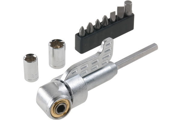 Угловой адаптер с набором бит, kwb, 9 предметов