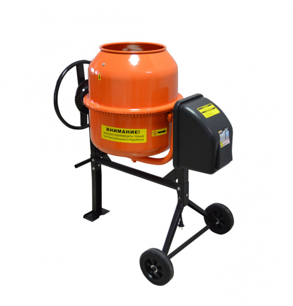 Бетоносмеситель MASTER БМ-220Т (220л,1000Вт, замес 140л, чугун венец и шестерня, 29 об/мин) 71кг