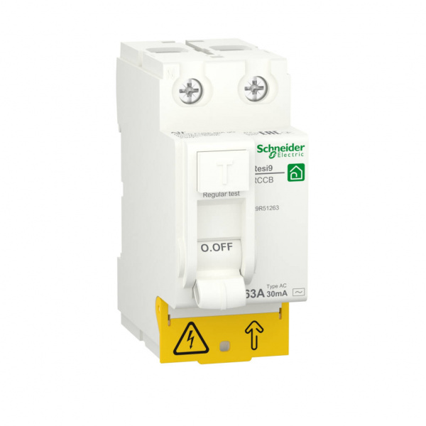 Устройство защитного отключения УЗО 1Р+N 63А 30mA Resi9 System Electric