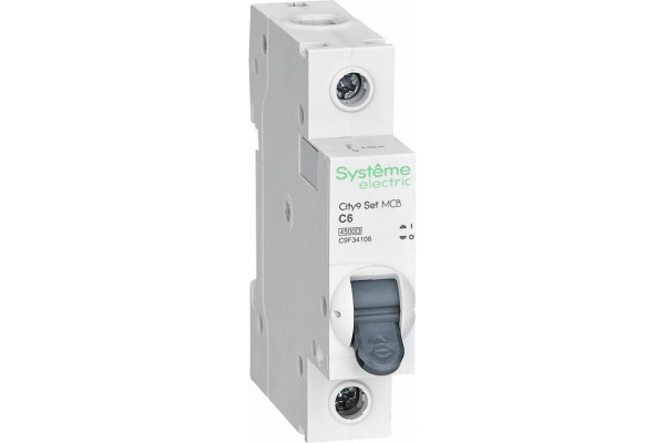 Автоматический выключатель С 6А 1P 4.5kA 230В City9 Set Systeme Electric