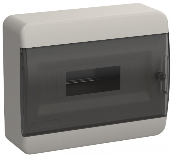 Корпус пластиковый ЩРН-П-12 IP41 черная прозрачная дверь Tekfor IEK 
