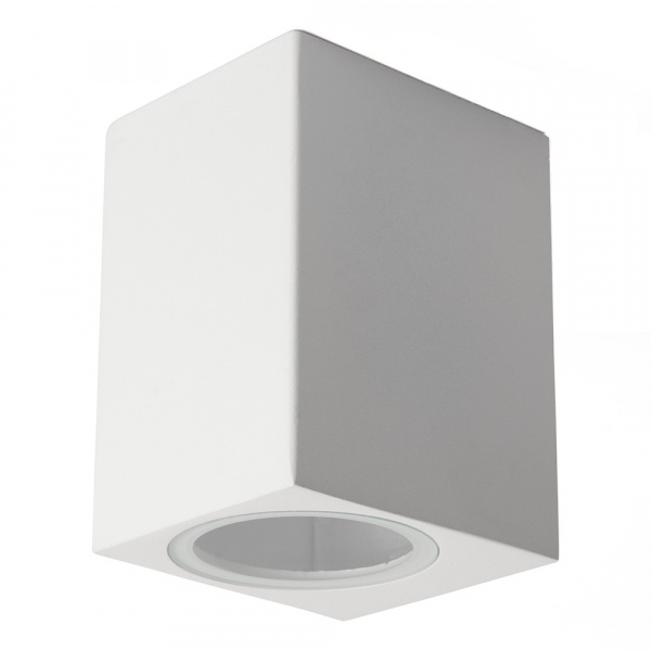 Светильник уличный Feron, под лампу, GU10, на стену, 68х78х100, белый, IP54, DH050