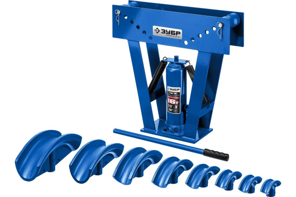 Ручной вертикальный гидравлический трубогиб ЗУБР Профессионал  ТГВ-16, 16т (43078-16) 