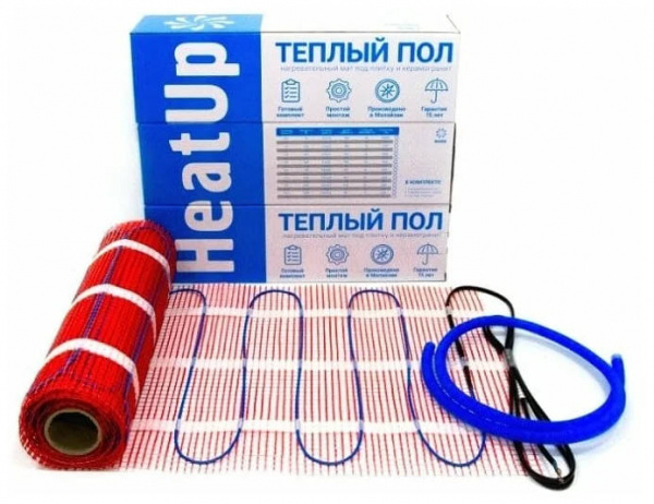 Нагревательный мат двухжильный HeatUp 8 кв.м.