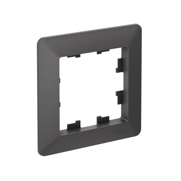 Рамка 1-постовая, базальт/дымчатый черный, AtlasDesign Air SE