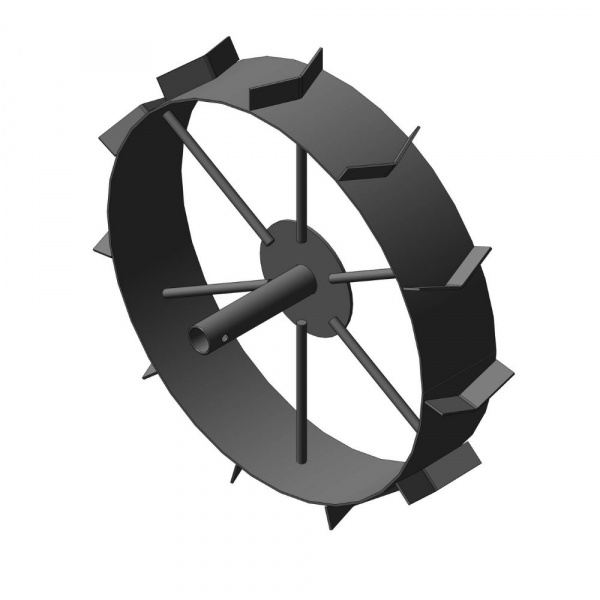 Грунтозацеп вал 30 мм. для окучивания /120 мм. длина втулки 180 мм. сплошной обод НЦ  FORZA 01.01