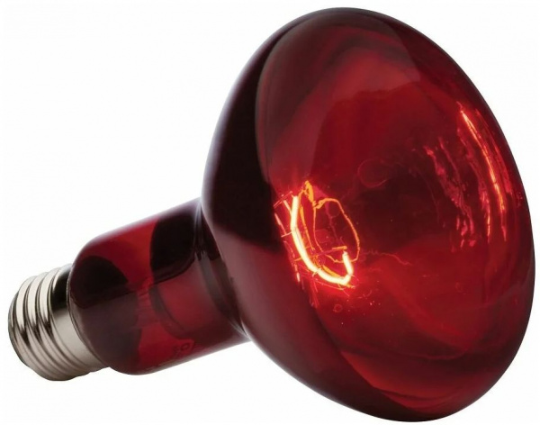 Лампа инфракрасная зеркальная красная ИКЗК 100-Е27