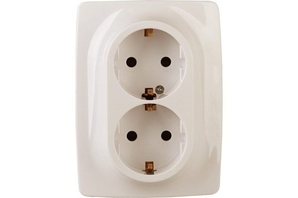 Розетка Бежевый 2П с/з СУ Эра12