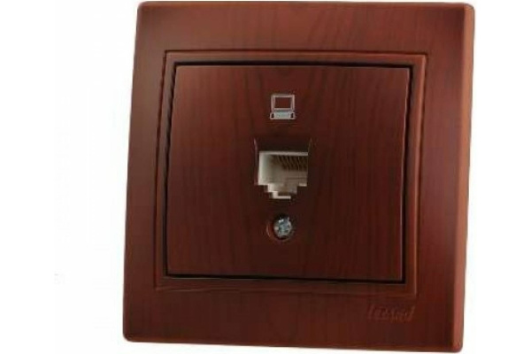 Розетка Вишня 1П RJ45 5e СУ Nata Lezard