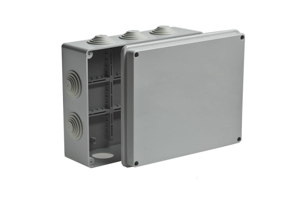 Коробка распределительная Ruvinil ОУ 240x195x90мм Серая IP44